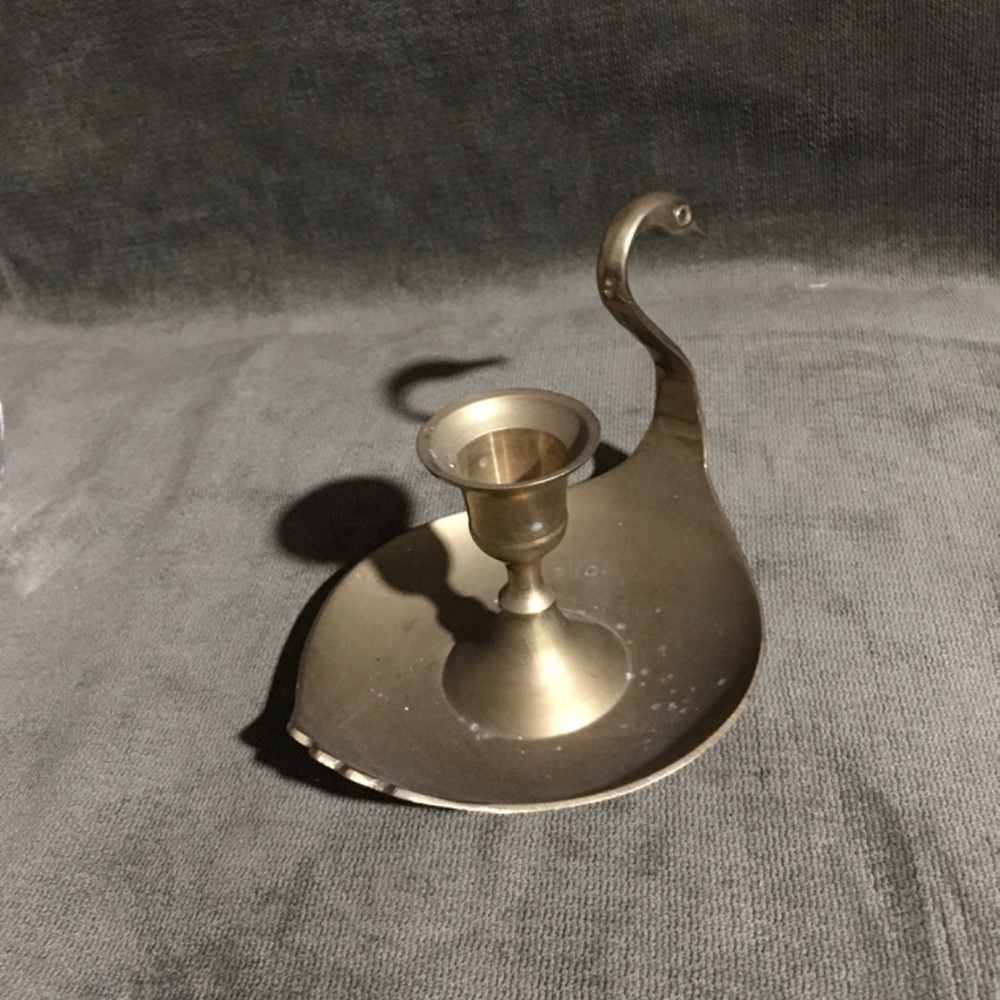 Brass duck candle holder - Picture 4 of 6